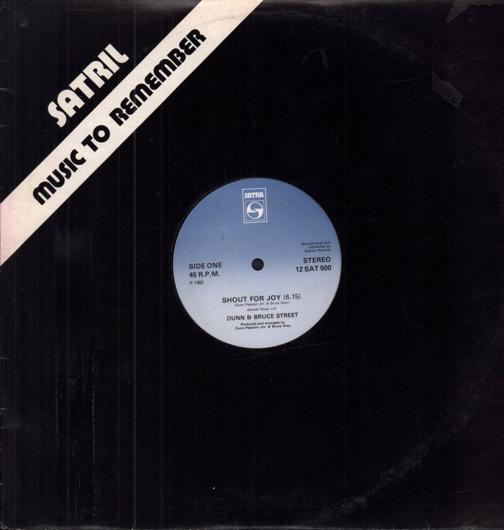 Dunn And Bruce Street - Shout For Joy - 12 Inch
