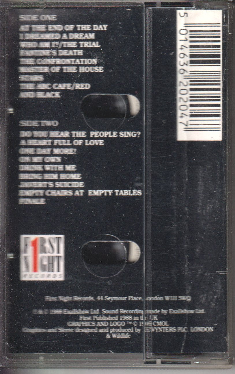 Alain Boublil - Highlights From Les Miserables The International Cast Recording - Cassette