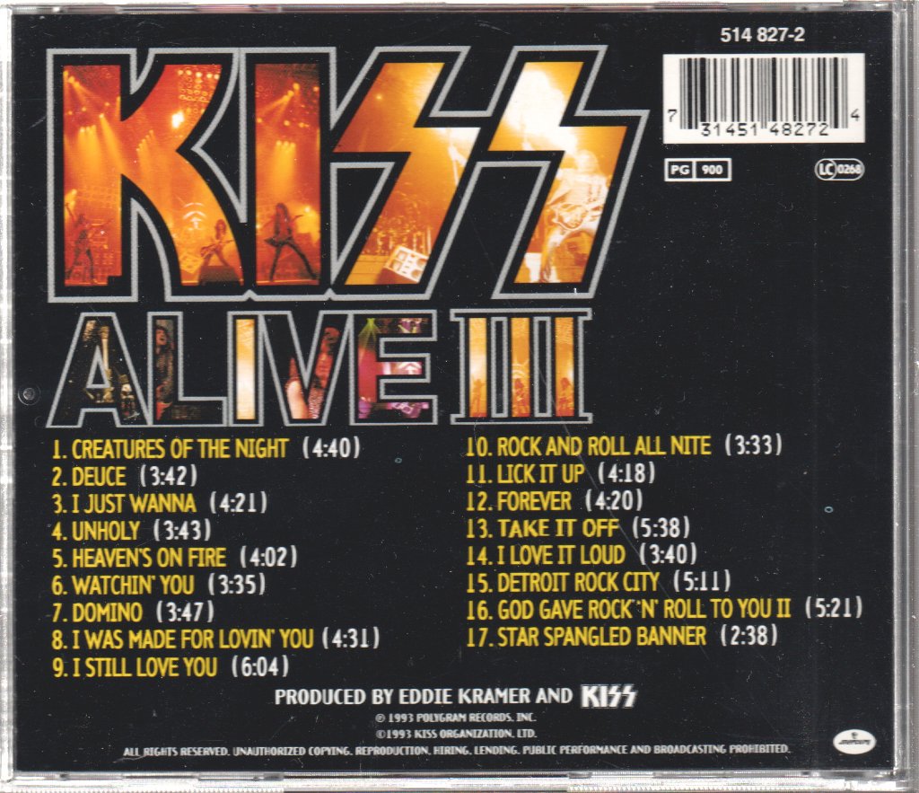 Kiss - Alive III - Cd
