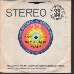 Mitch Miller And The Gang - Would You Like To Take A Walk - 7 Inch