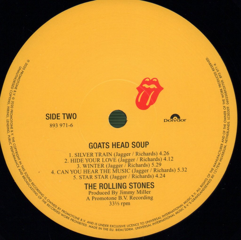 Rolling Stones - Goats Head Soup - Double Lp