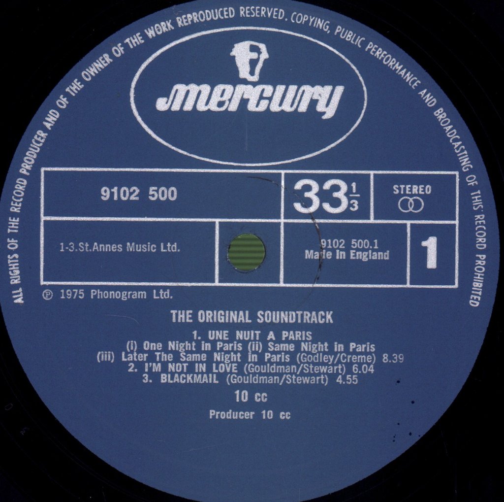 10cc - Original Soundtrack - Lp