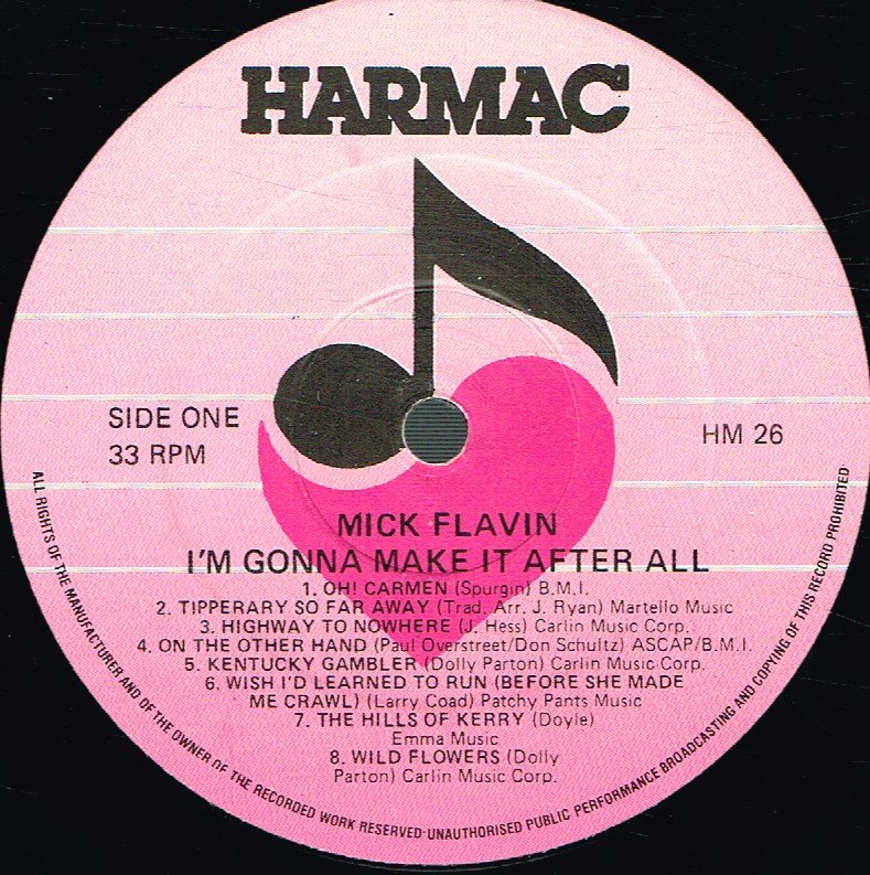 Mick Flavin - I'm Gonna Make It After All - Lp