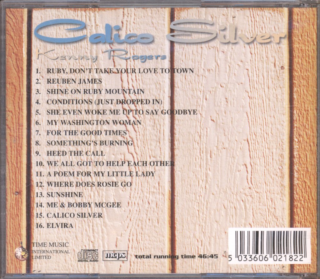 Kenny Rogers - Calico Silver - Cd