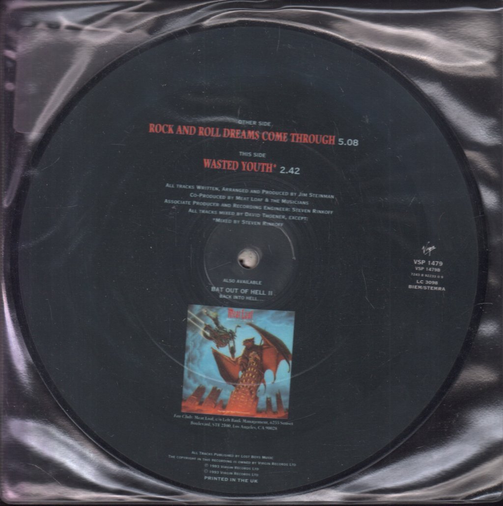 Meat Loaf - Rock And Roll Dreams Come Through - 7 Inch