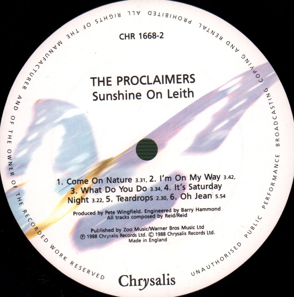 Proclaimers - Sunshine On Leith - Lp