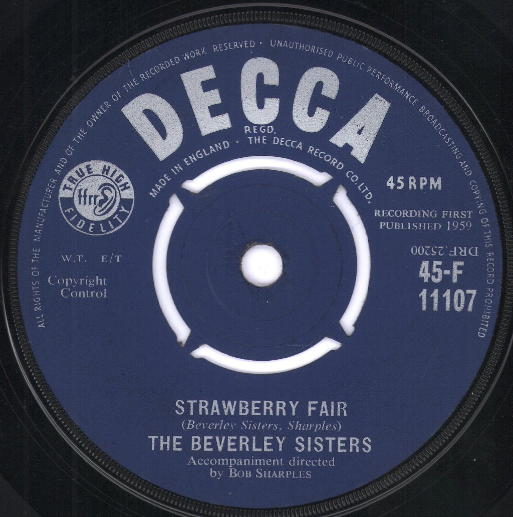 Beverley Sisters - Little Drummer Boy - 7 Inch