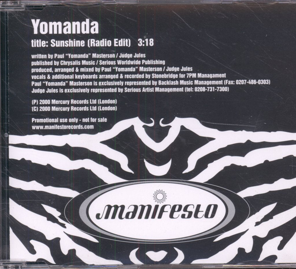 Yomanda - Sunshine - Cd
