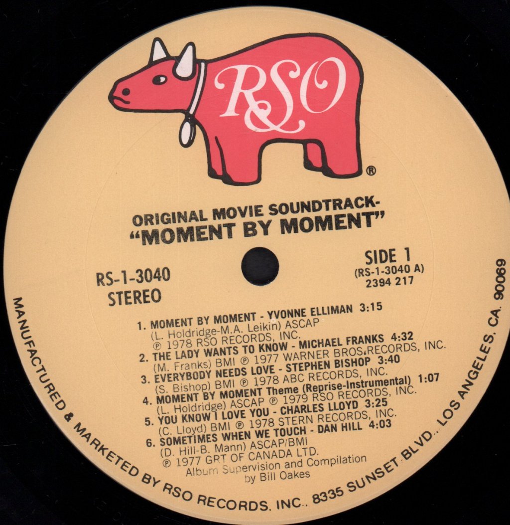 Moment By Moment - Original Soundtrack from the Motion Picture - Lp