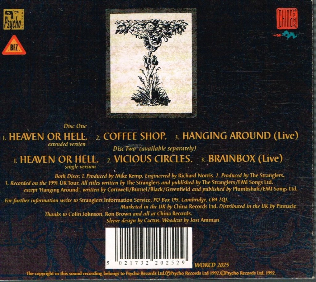 Stranglers - Heaven Or Hell (Disc 1) - Cd