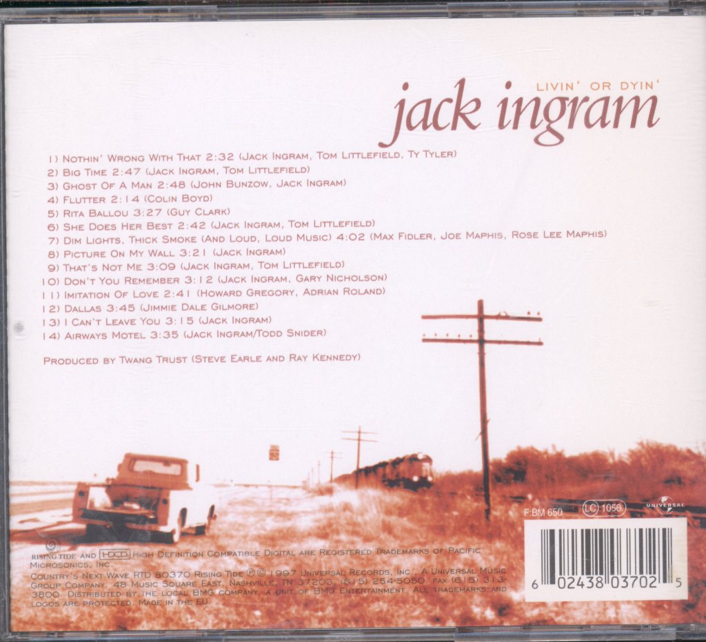 Jack Ingram - Livin' Or Dyin' - Cd
