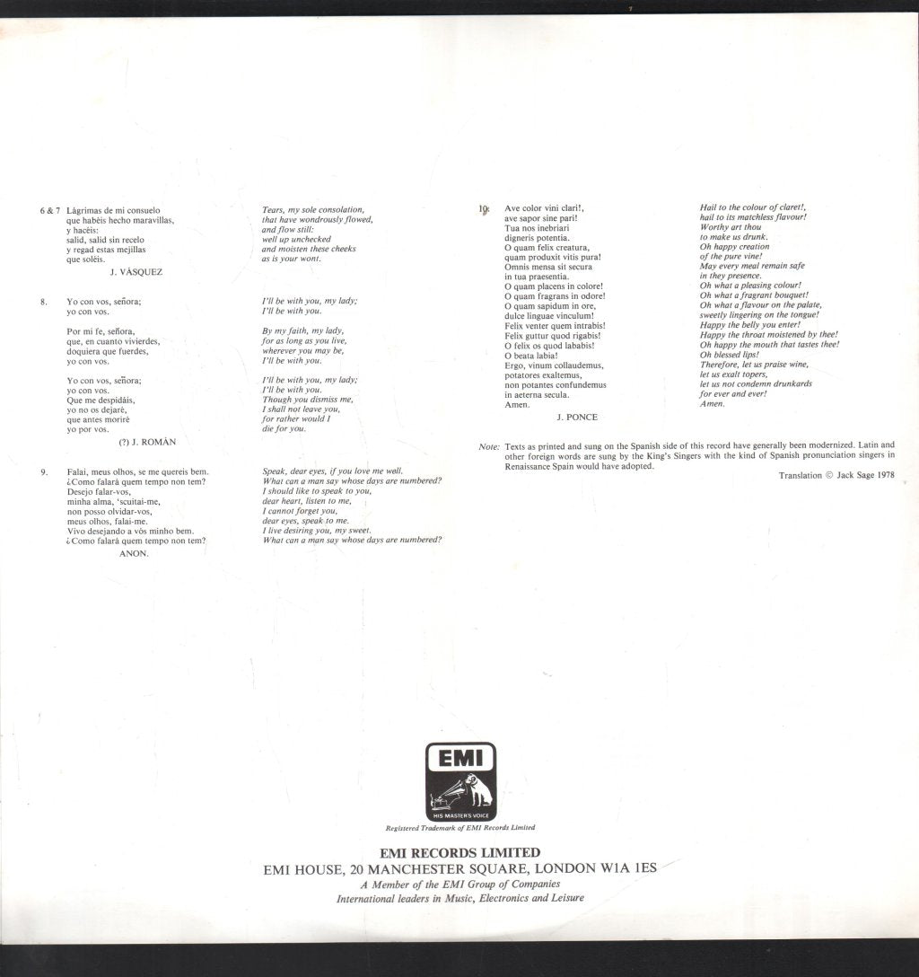 Kings Singers - Continental Collection - Lp