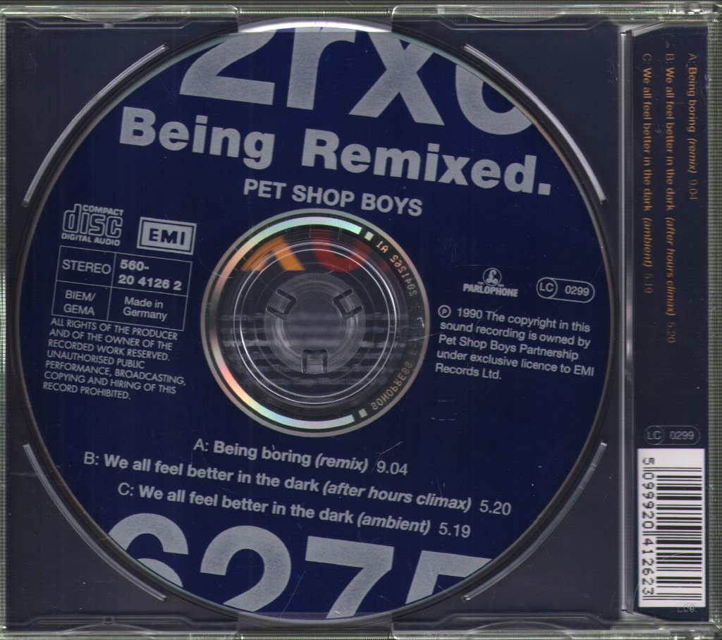 Pet Shop Boys - Being Remixed / Being Boring (Remix) - Cd