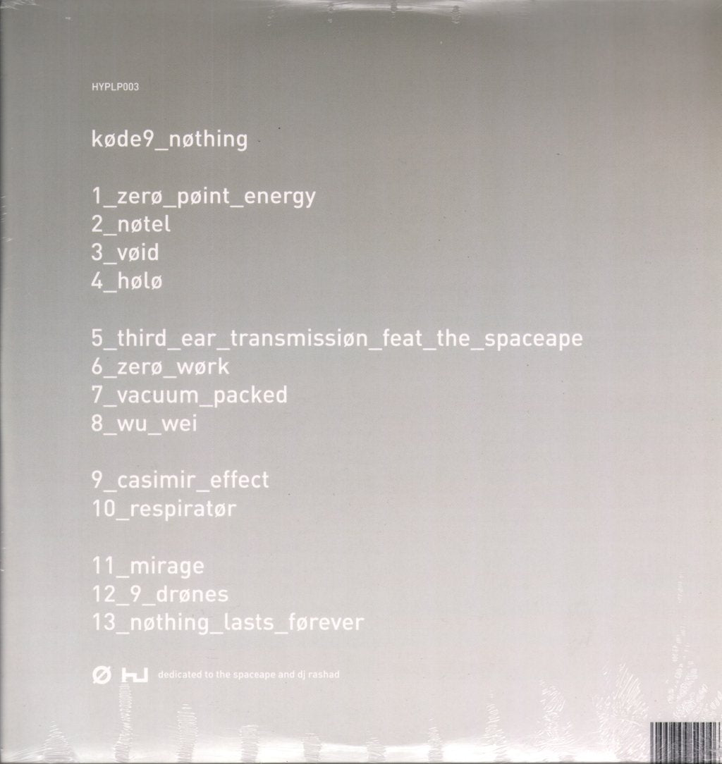 Kode9 - Nothing - Double Lp