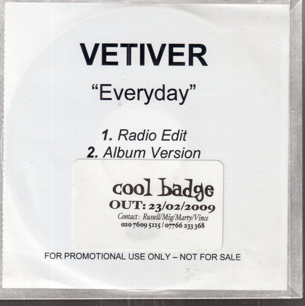 Vetiver - Everyday - Cdr