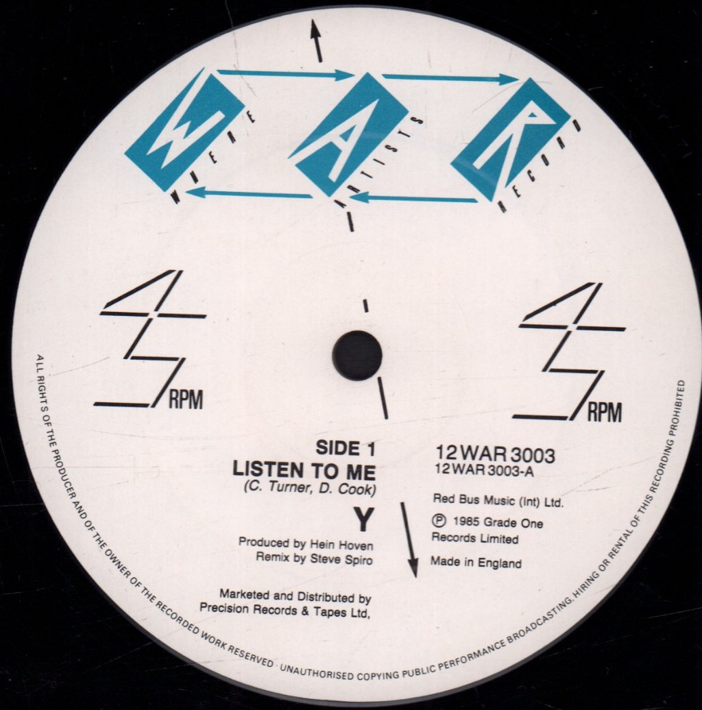 Y - Listen To Me - 12 Inch