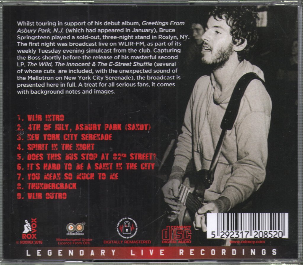 Bruce Springsteen - Live NYC 1973 - Cd