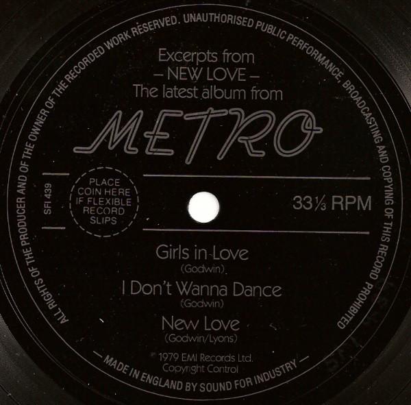 Metro - Excerpts From New Love - 7 Inch