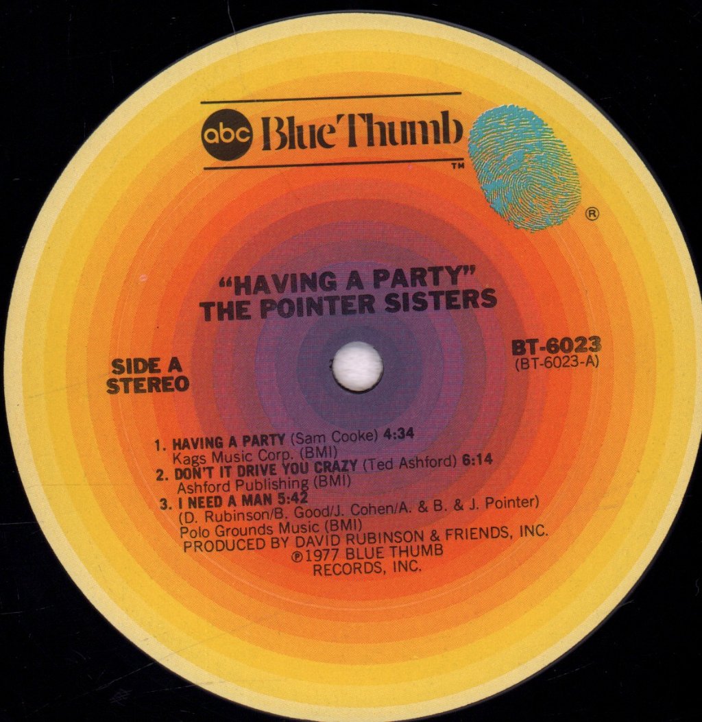 Pointer Sisters - Having A Party - Lp
