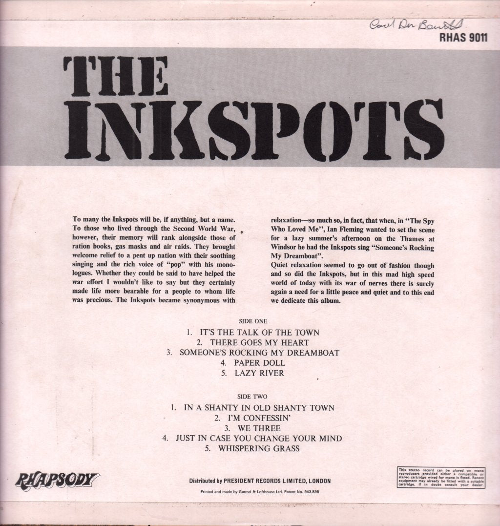 Ink Spots - Ink Spots - Lp