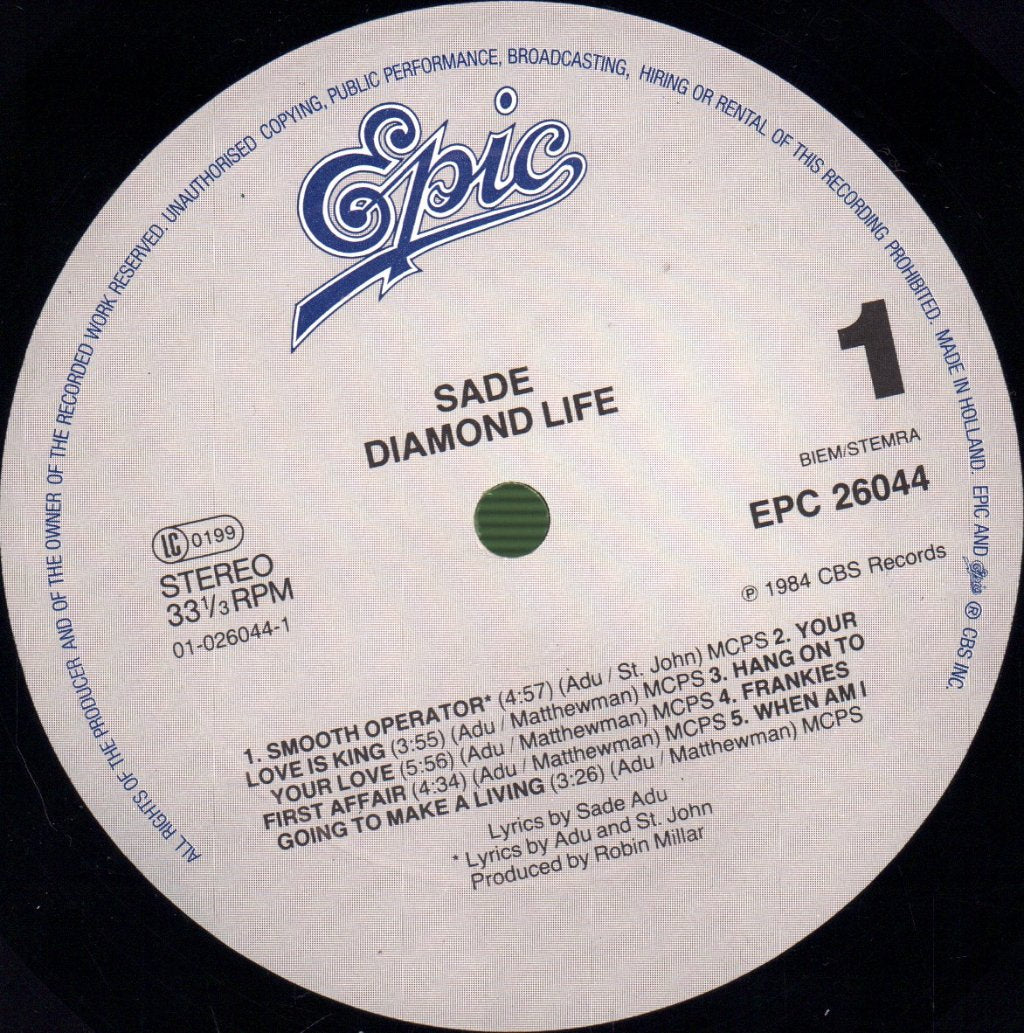 Sade - Diamond Life - Lp
