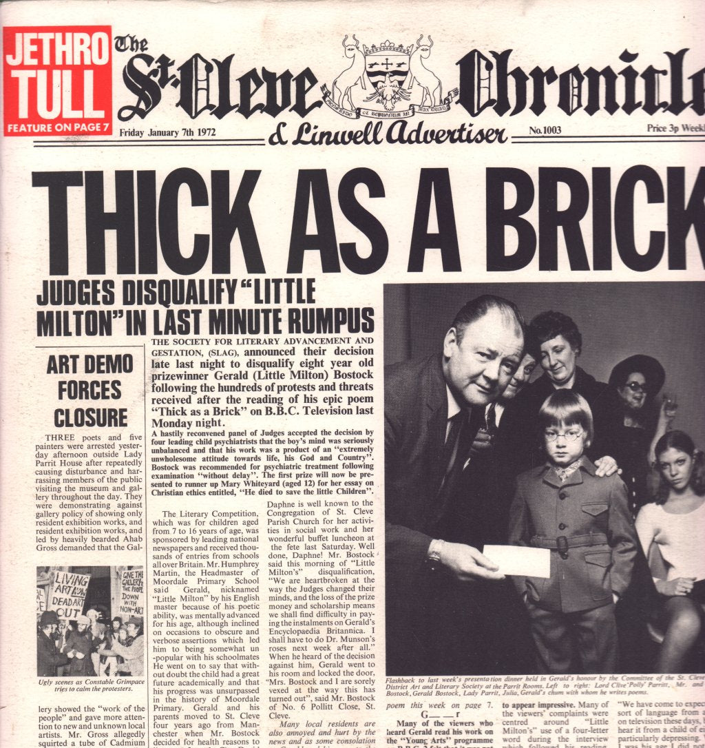 Jethro Tull - Thick As A Brick - Lp