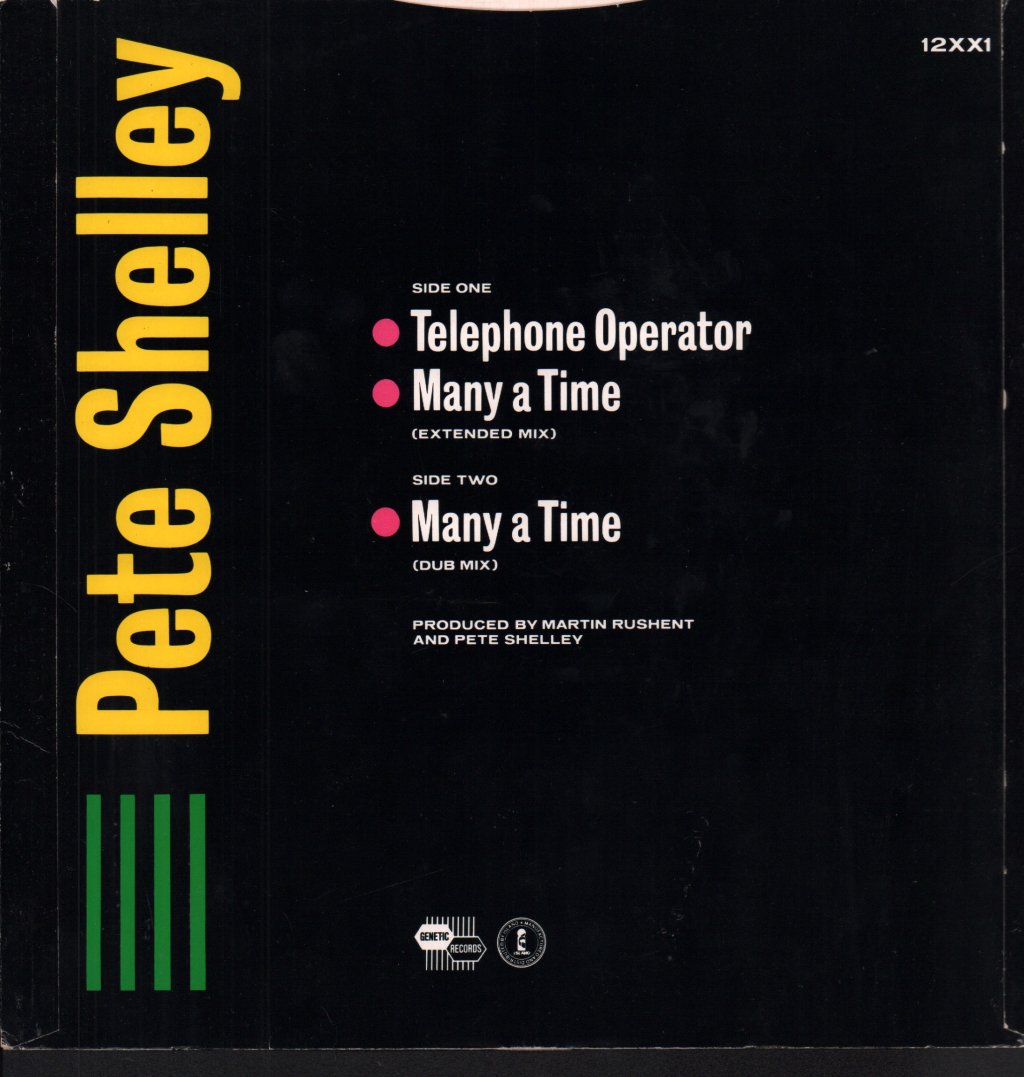 Pete Shelley - Telephone Operator - 12 Inch