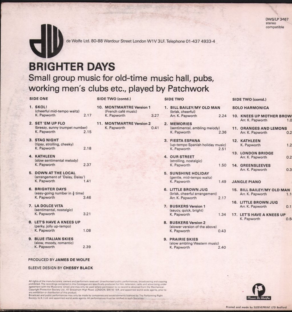 Patchwork - Brighter Days - Lp