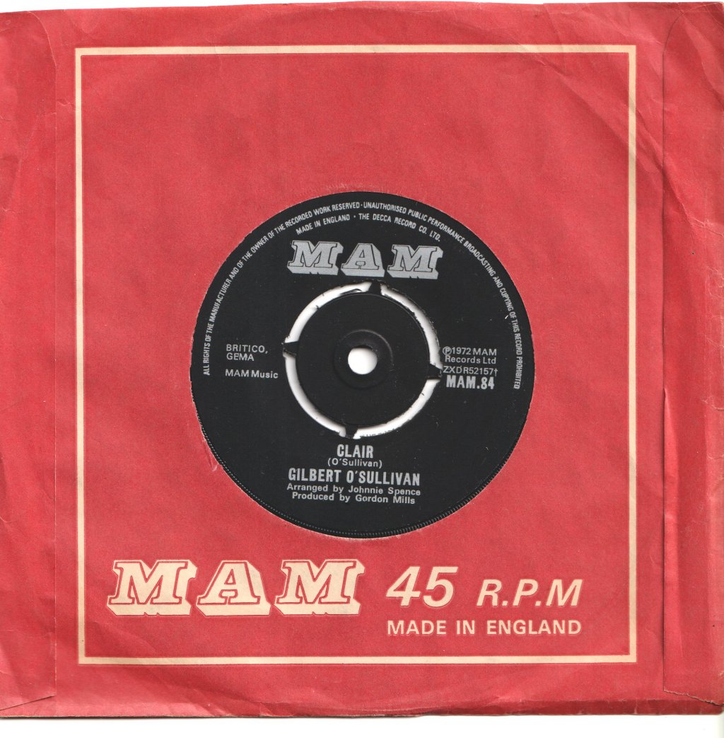 Gilbert O'Sullivan - Clair - 7 Inch