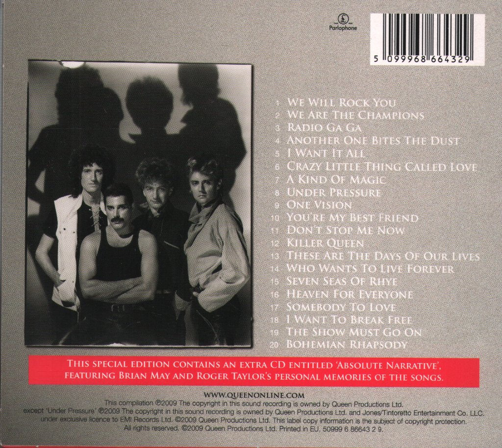 Queen - Absolute Greatest - Cd