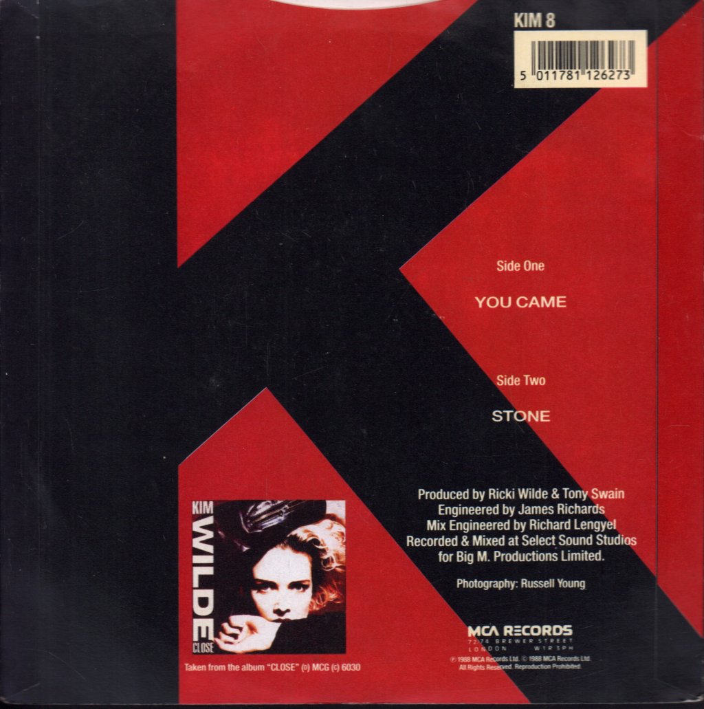 Kim Wilde - You Came - 7 Inch