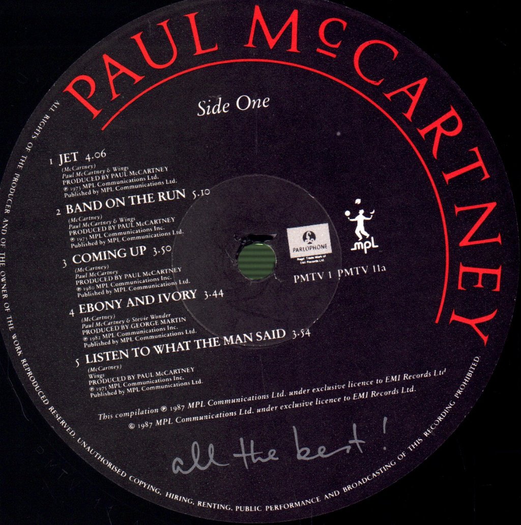 Paul McCartney - All The Best - Double Lp