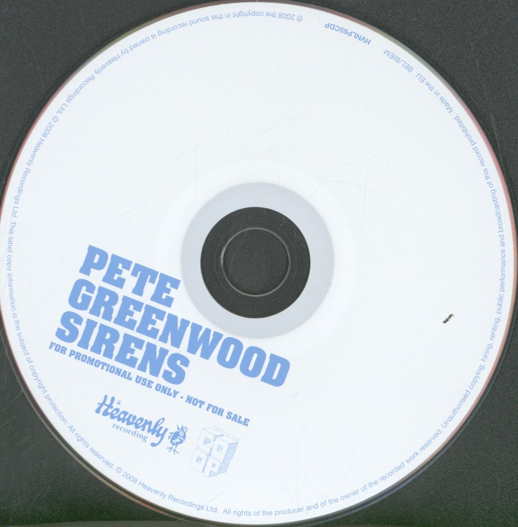 Pete Greenwood - Sirens - Cd
