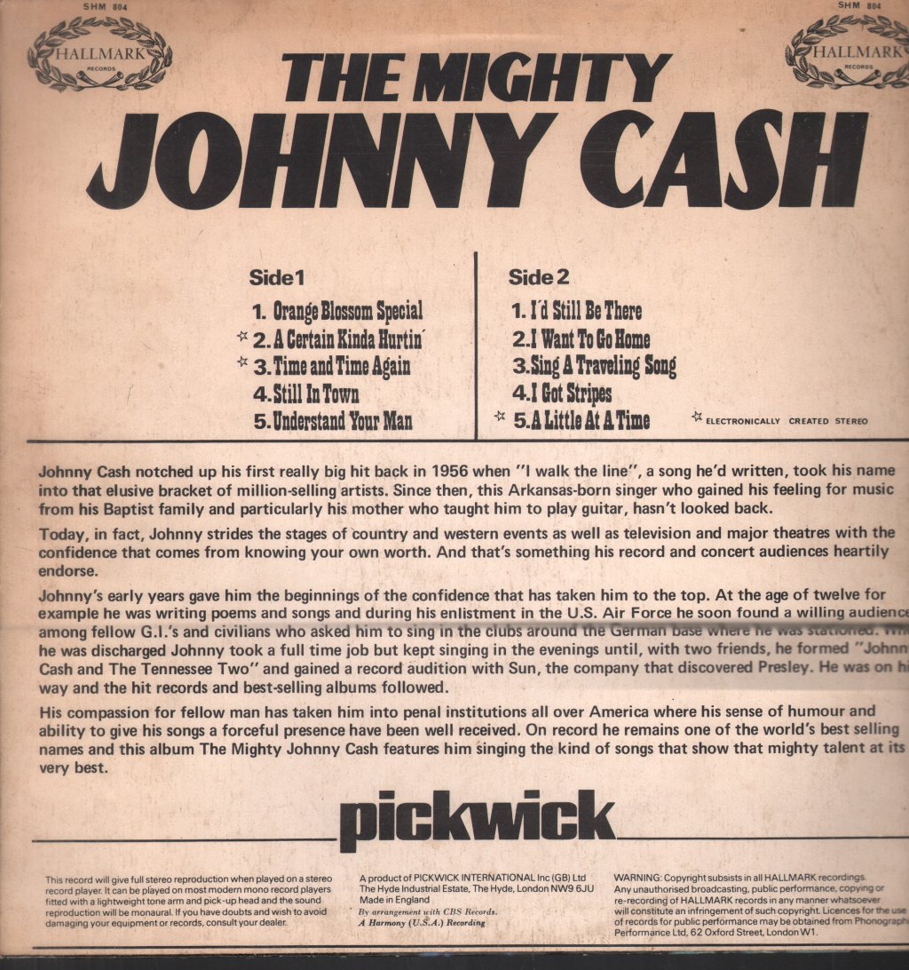 Johnny Cash - Mighty Johnny Cash - Lp