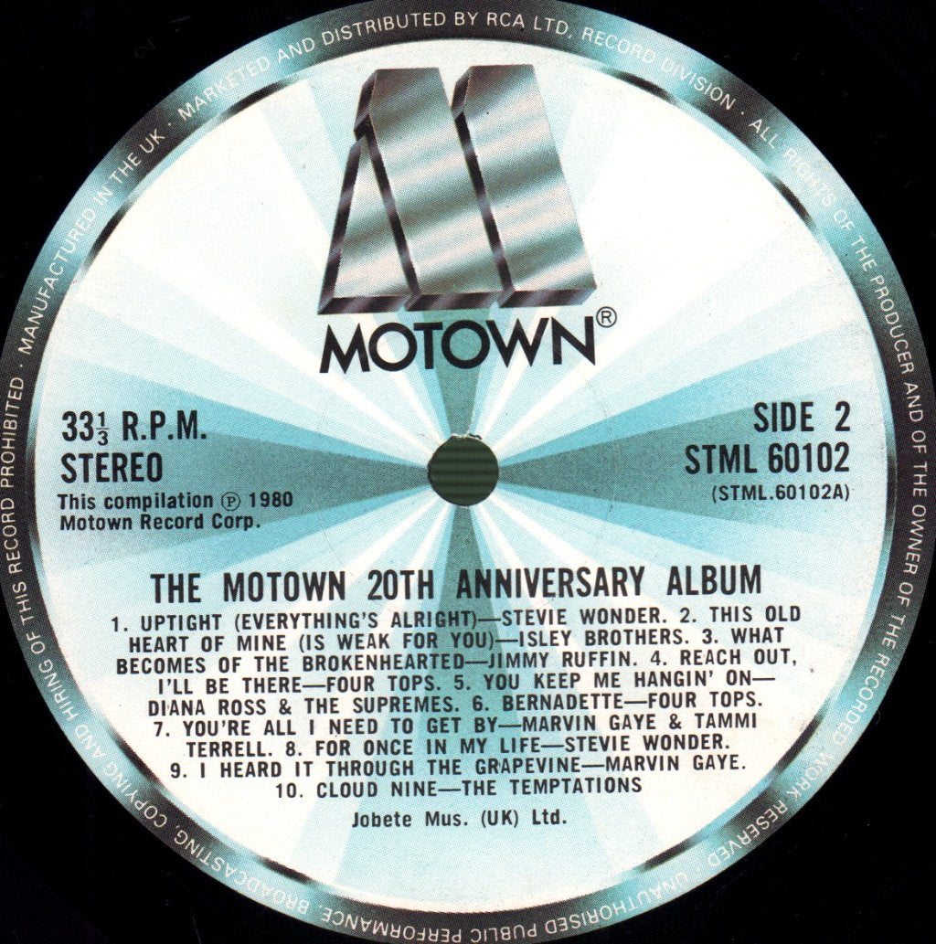 Various Artists - Motown 20th Anniversary Album - Double Lp