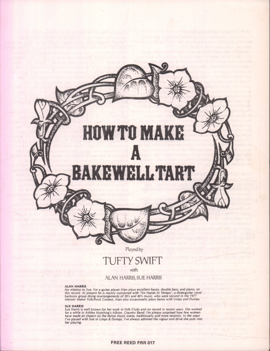Tufty Swift with Alan Harris, Sue Harris - How To Make A Bakewell Tart - Lp