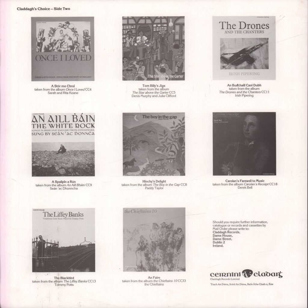 Claddagh's Choice - An Irish Traditional Music Anthology - Lp