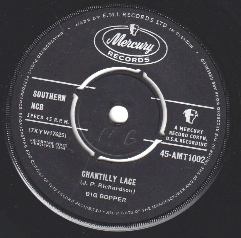 Big Bopper - Chantilly Lace - 7 Inch