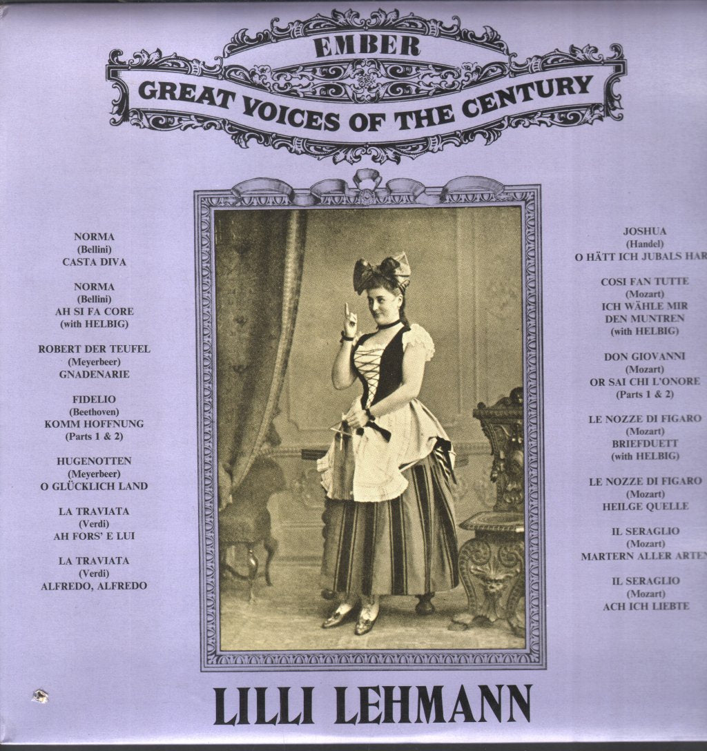 Lilli Lehmann - Lilli Lehmann - Lp