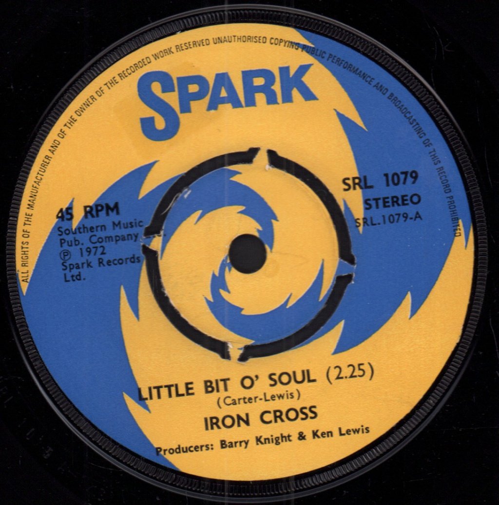 Iron Cross (Soul) - Little Bit O' Soul - 7 Inch