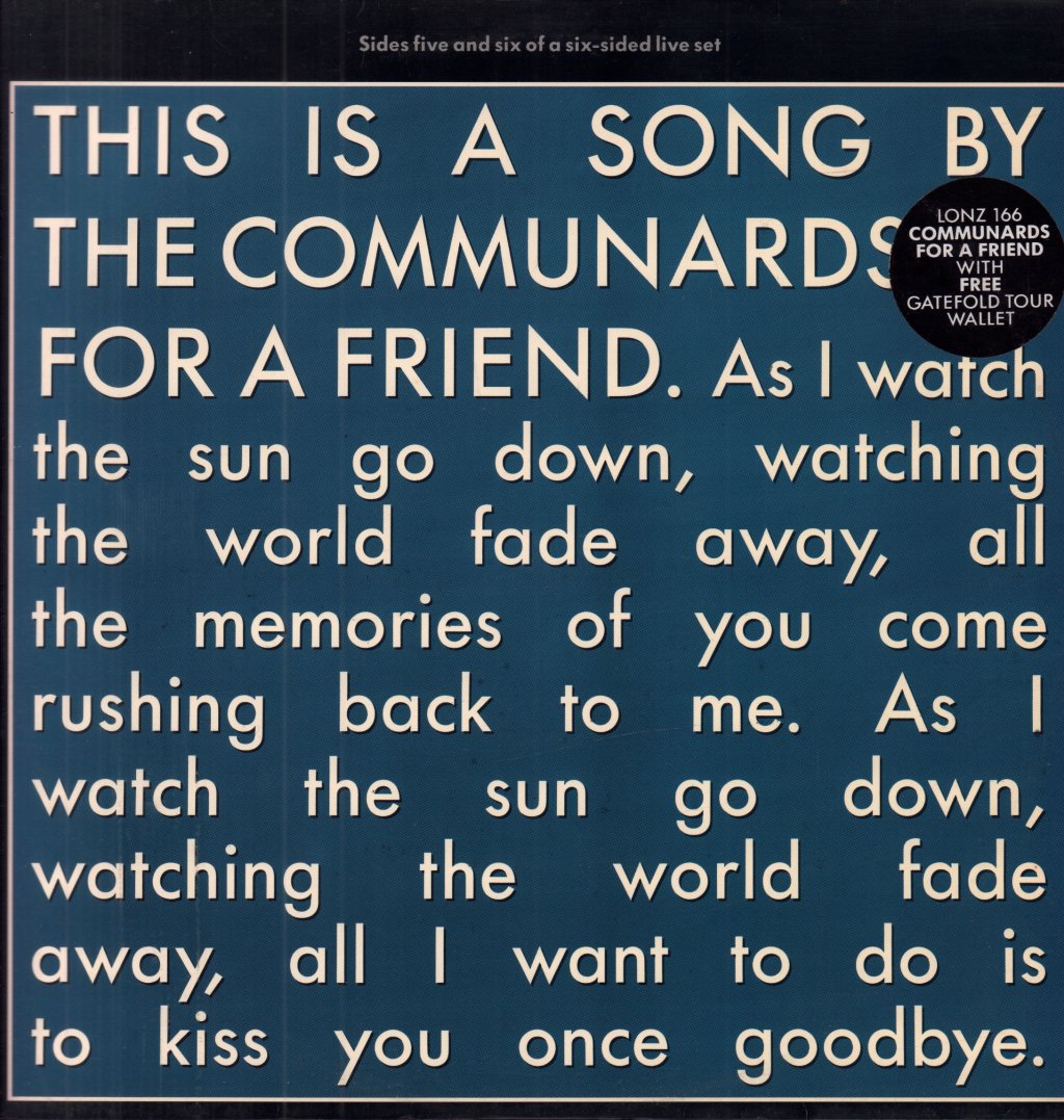 Communards - For A Friend - 12 Inch
