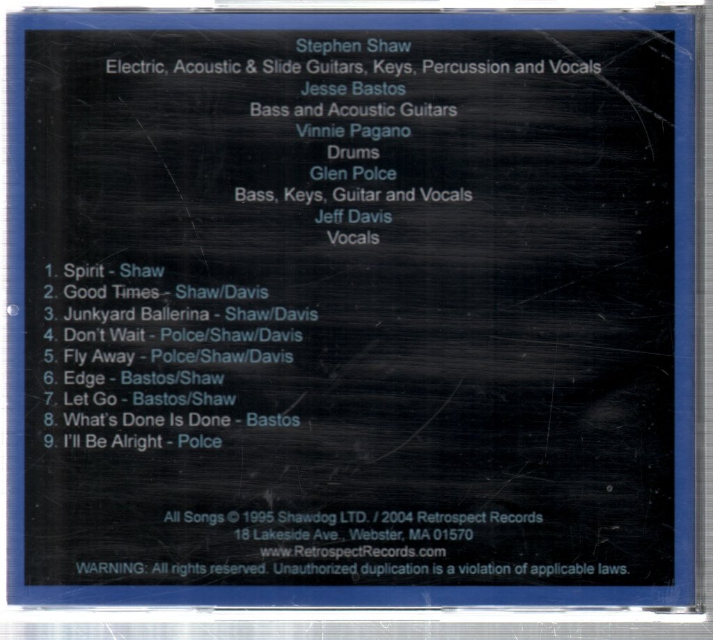 Stephen Shaw - Good Times - Cd