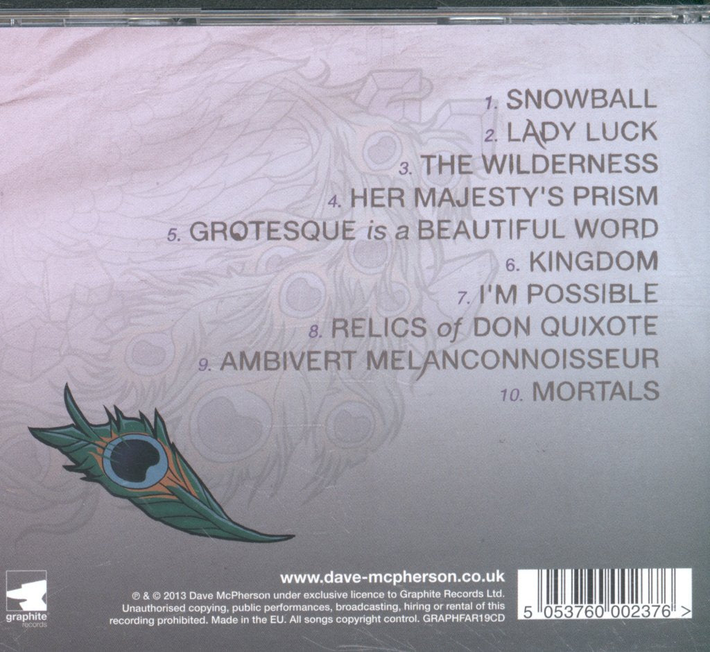 Dave Mcpherson - Dreamoirs - Cd