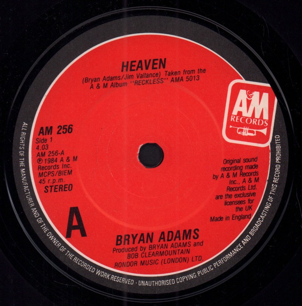 Bryan Adams - Heaven - 7 Inch