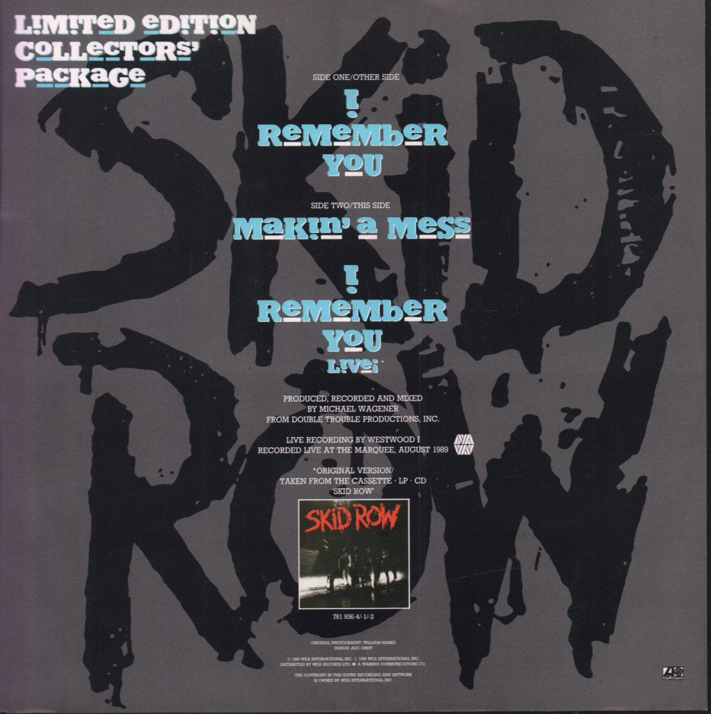 Skid Row - I Remember You - 10 Inch