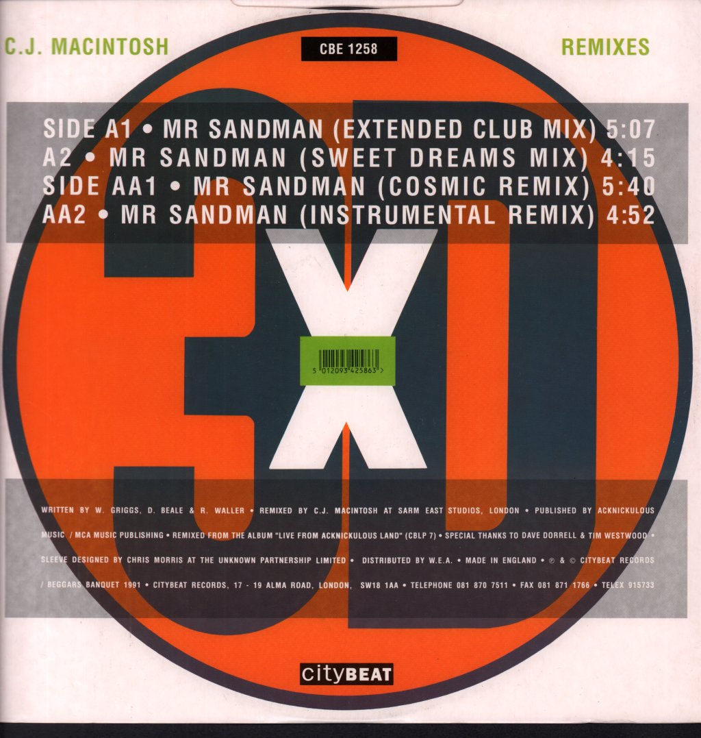 Mr Sandman - Three Times Dope - 12 Inch