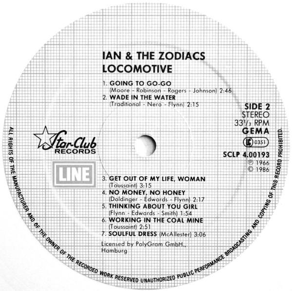 Ian & The Zodiacs - Locomotive - Lp