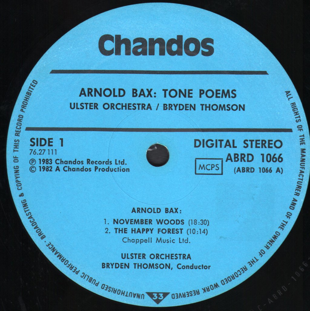 Arnold Bax - Tone Poems - Lp