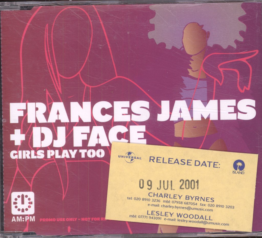 Frances James And Dj Face - Girls Play Too - Cd