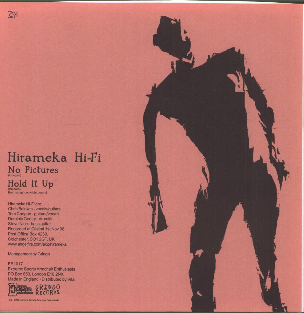 Hirameka Hi-Fi - No Pictures / Hold It Up - 7 Inch
